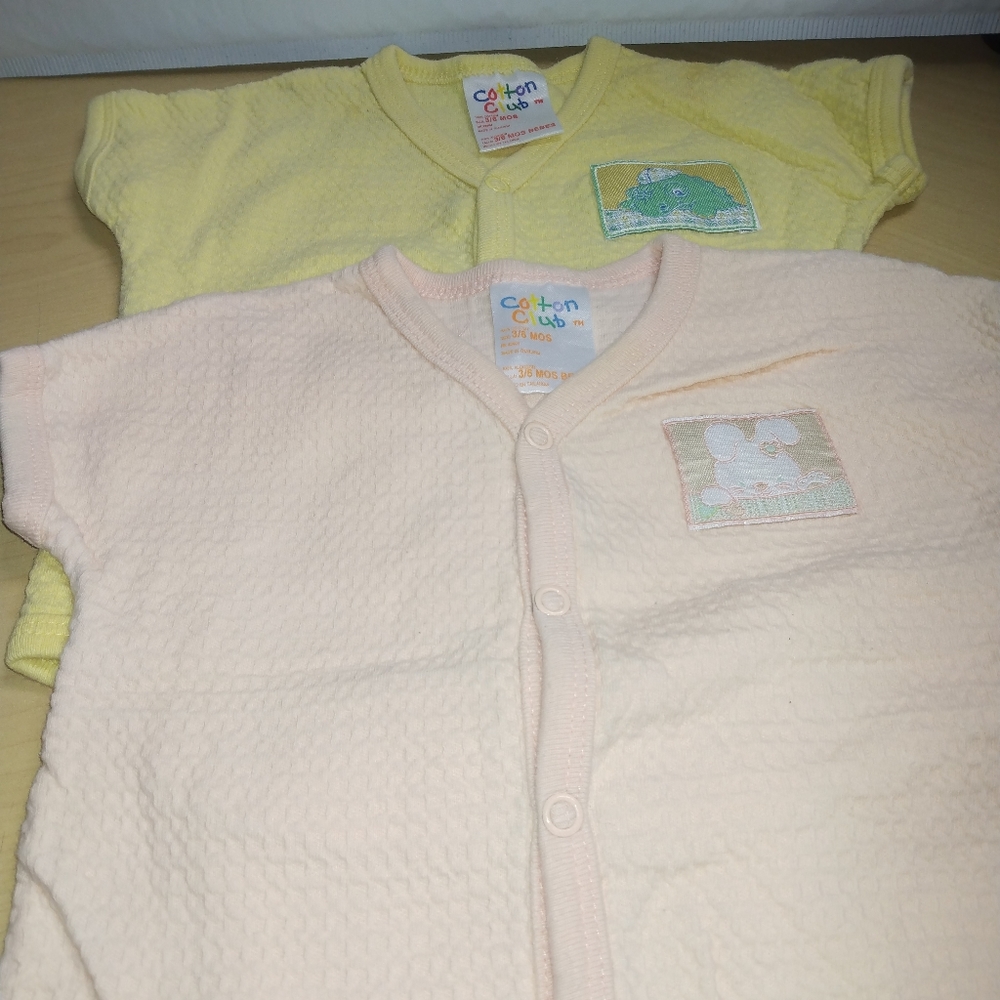 Cotton club onesies